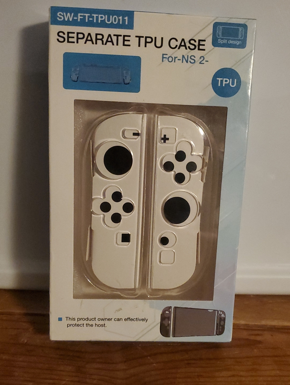 White TPU Protective Case for NS-2 Style Joy-Con Controllers